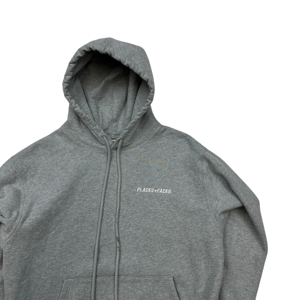 Places+Faces Light Grey Hoodie - Medium