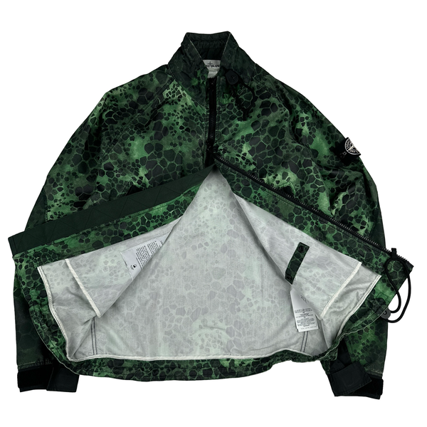 Stone Island 2018 Alligator Camo Light Cotton Nylon Jacket - Large