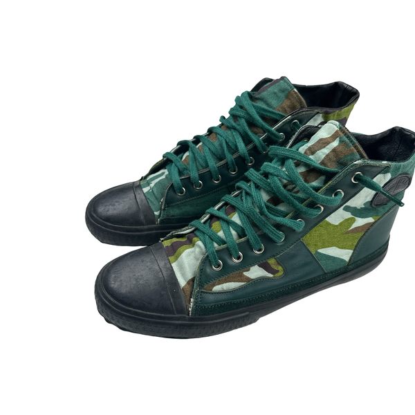 Stone Island Flowing Camo Converse Style Trainers - UK 8