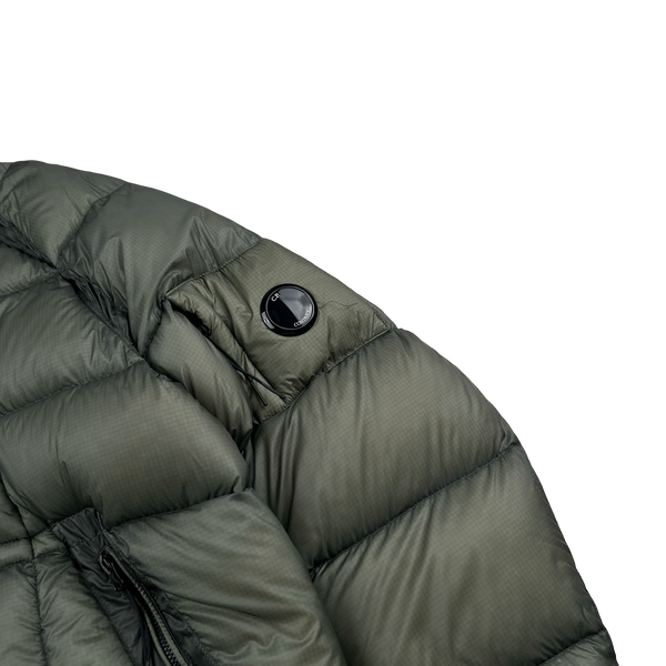 CP Company Green Down Filled DD Shell Lens Viewer Puffer Jacket - XL