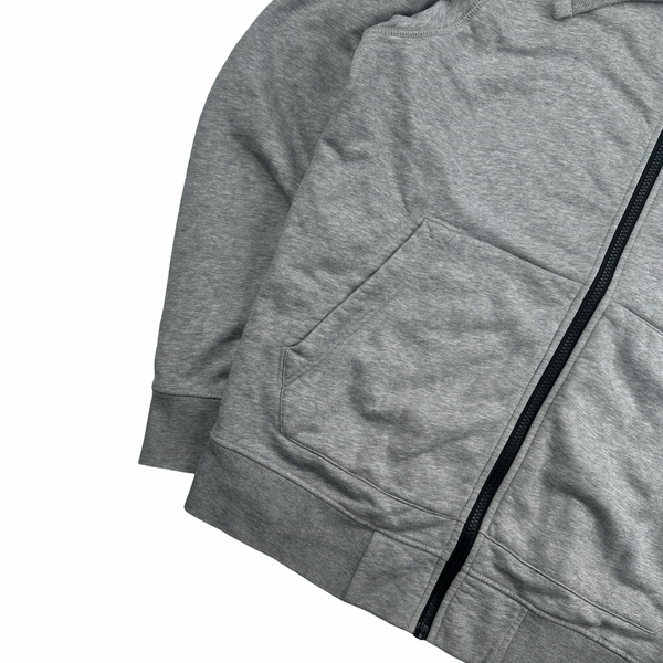 Stone Island Light Grey 2022 Zipped Hoodie - Large