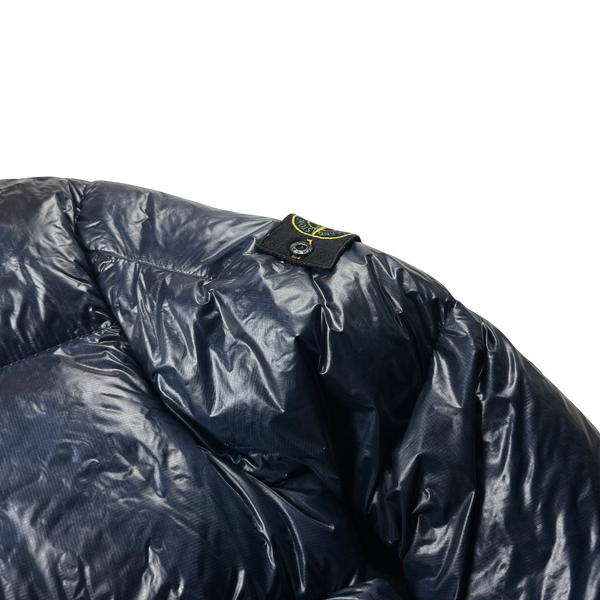 Stone Island 2017 Navy Pertex Quantum Y Down Puffer Jacket - Large