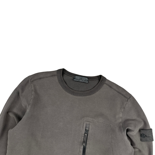 Stone Island 2017 Grey Ghost Crewneck Sweatshirt - Small