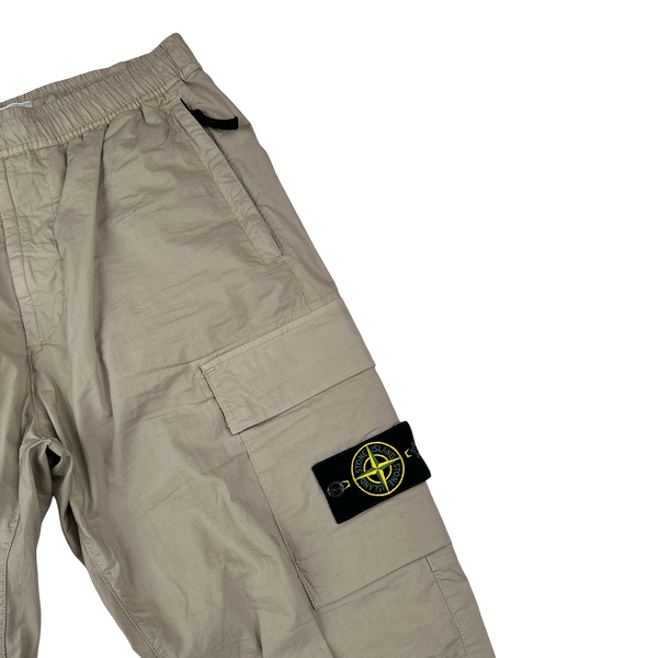 Stone Island Tan Slim Fit Cargo Trousers - 31"