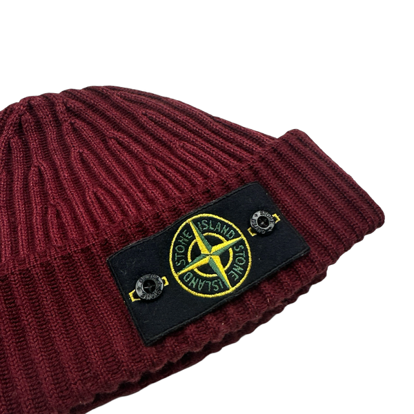 Stone Island 2012 Red Two Tone Beanie