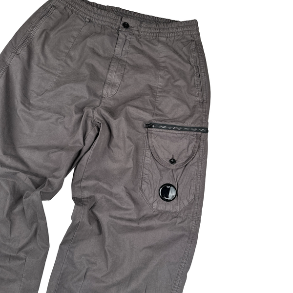CP Company Lavender Relaxed Fit Open Hem Lens View Cargo Trousers - Medium