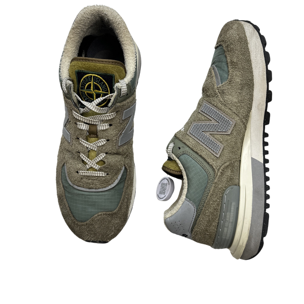 Stone Island x New Balance 574 Legacy Trainers - UK 10