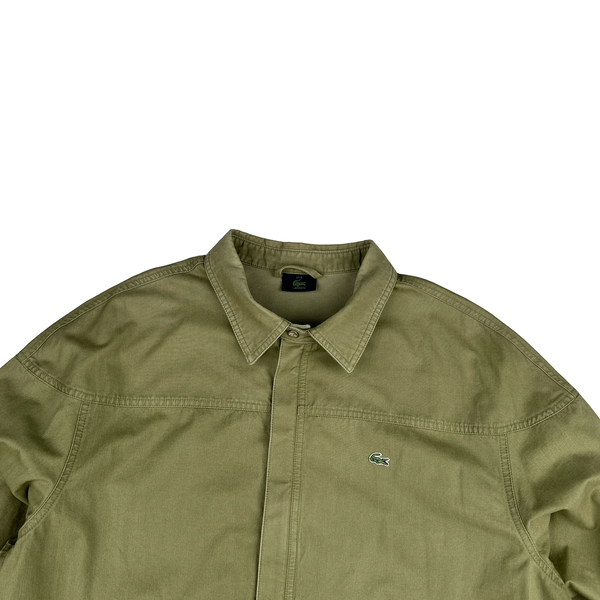 Lacoste Emblem Cotton Zipped Overshirt - XL