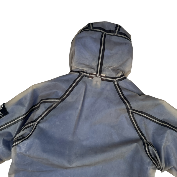 Stone Island 2015 Royal Blue Poly Cover Jacket - Medium
