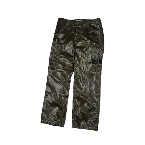 Stone Island 2025 Khaki Type Rx Fit Cargo Trousers - 32"
