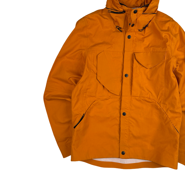 Stone Island 2007 Orange Ventile Waterproof Jacket - Small