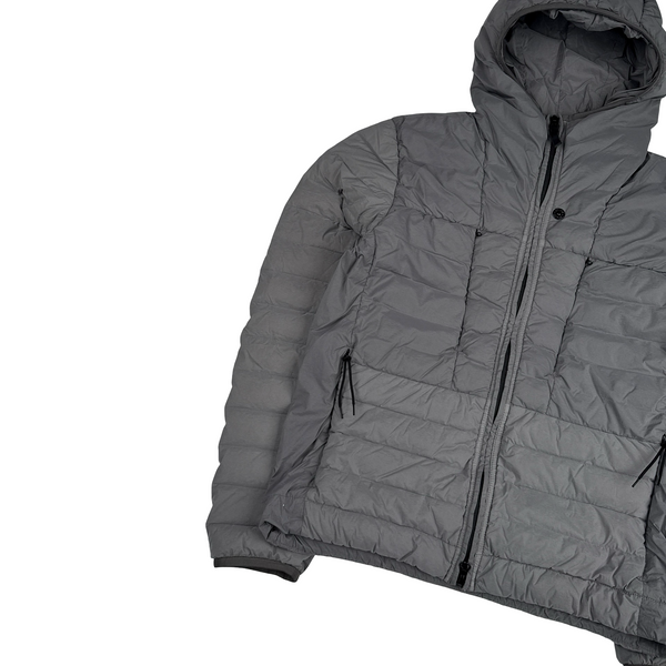 Stone Island 2025 Grey Seamless Tunnel Nylon Down TC Lightweight Puffer Jacket - Small
