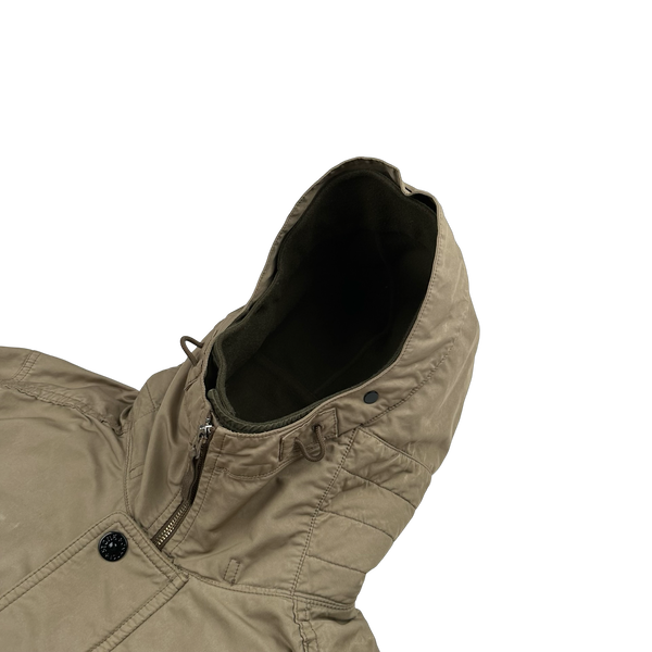 Stone Island 2013 Beige David TC Thick Lined Fishtail Duffle Jacket - Medium