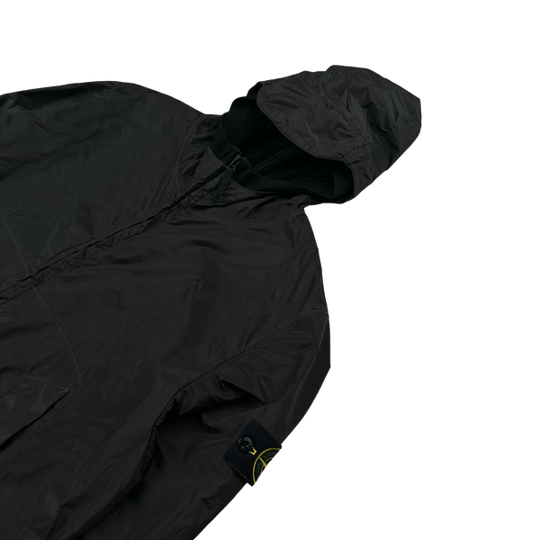 Stone Island 2009 Black Nylon Metal Velvet Lined Jacket - 3XL