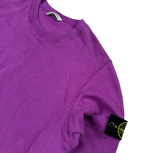 Stone Island 2021 Violet Crewneck Sweatshirt - Medium
