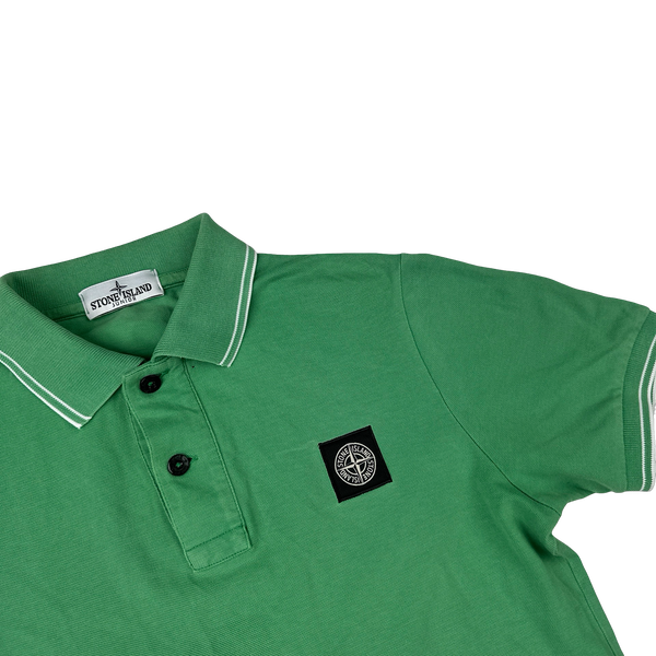Stone Island Green Cotton Polo Shirt - XS