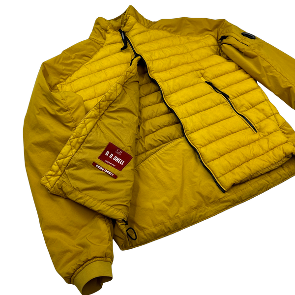 CP Company Yellow Down Filled Hybrid Puffer Jacket - Large