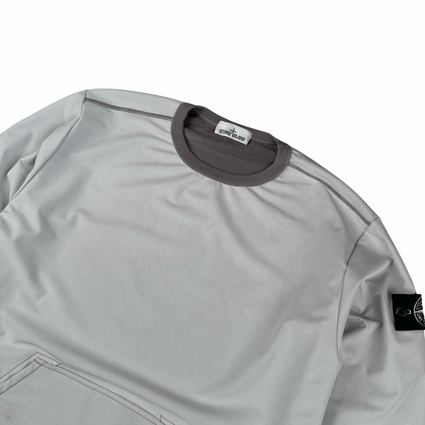 Stone Island 2019 Plated Reflective Crewneck Pullover - Large