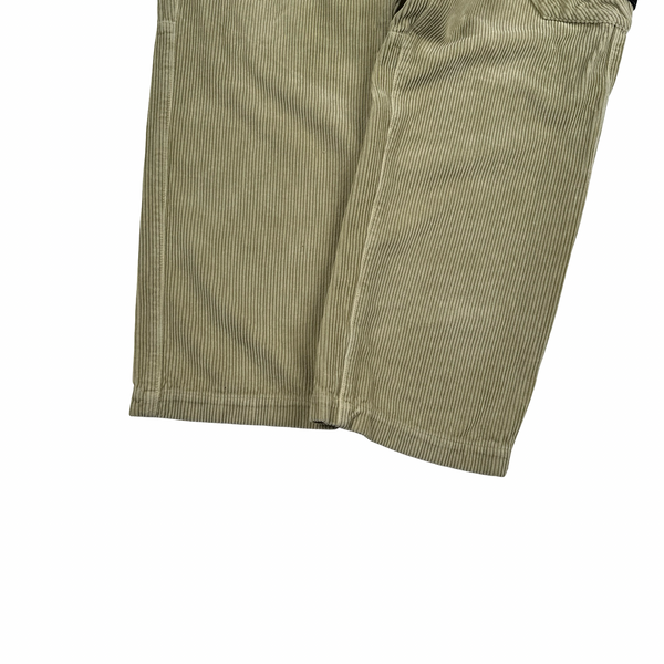 Stone Island 2024 Beige Corduroy Cotton RE Fit Cargo Trousers - 34”