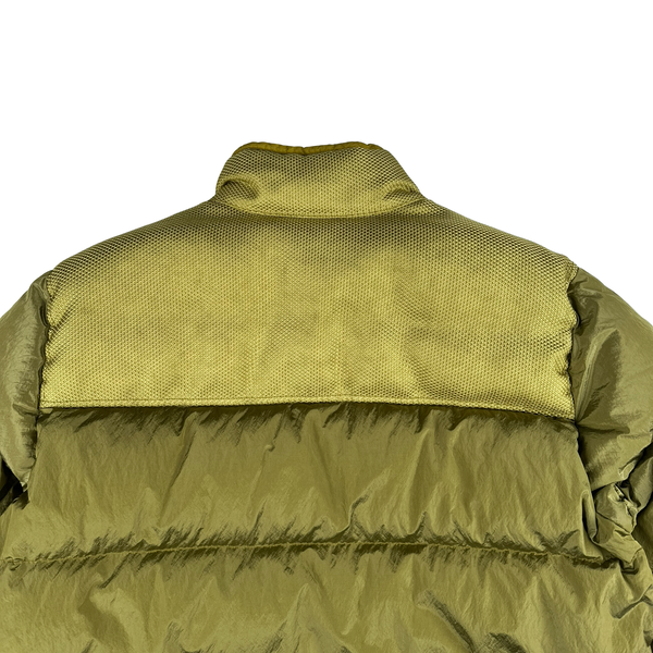 Stone Island 2021 Yellow Panama 6/3 HT Nylon Mix Fabrics Down- TC Puffer - Large