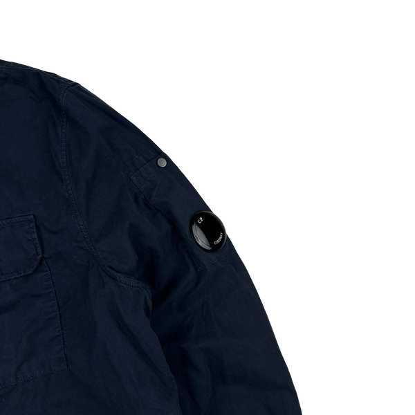 CP Company Navy Lens Viewer Overshirt - Large
