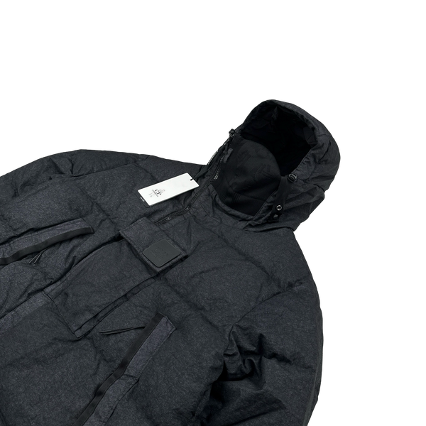 CP Company Metropolis Charcoal Co-Ted Down Filled Mask Jacket - Medium, Large, XL