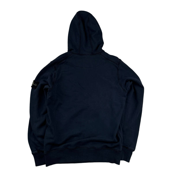 Stone Island 2021 Navy Pullover Hoodie - Small