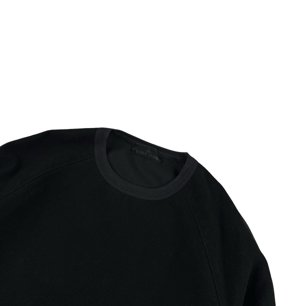 Stone Island 2021 Black Moleskin Ghost Piece Pullover Jumper - Medium