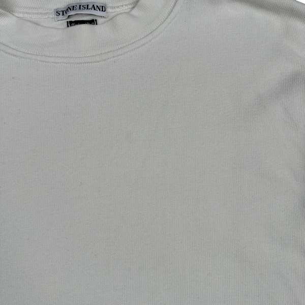 Stone Island AW1995 Vintage Cotton Stripped Detail Crewneck Jumper - XL