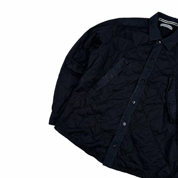 Stone Island Thick Cotton Navy Quilted Overshirt - XXL