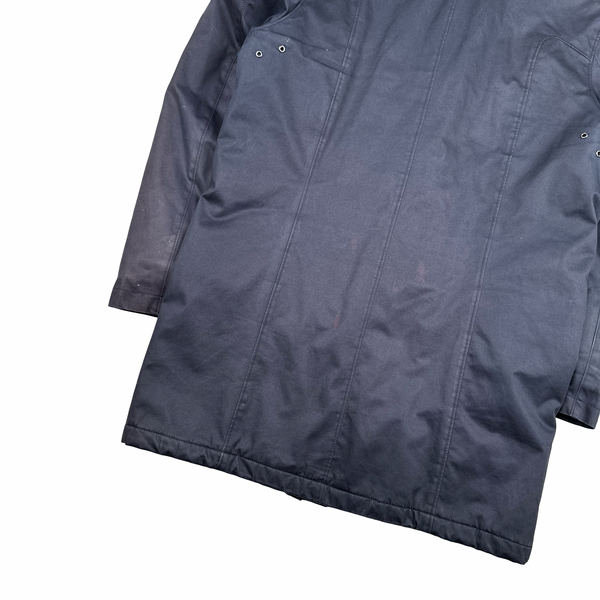 Ma Strum Navy Multipocket Long Quilted Jacket - XL