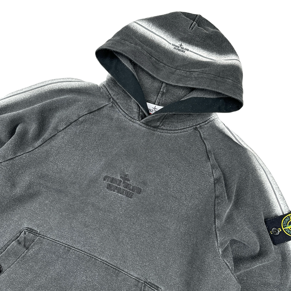 Stone Island x Supreme 2022 Grey Pullover Hoodie - Small