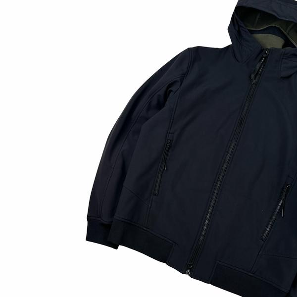 CP Company Navy Soft Shell Zipped Jacket - Large
