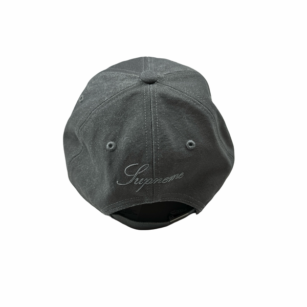 Stone Island X Supreme 2023 Reflective Denim Spellout Cap