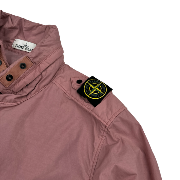 Stone Island 2022 Pink Naslan Light Watro Shoulder Badge Jacket - Large