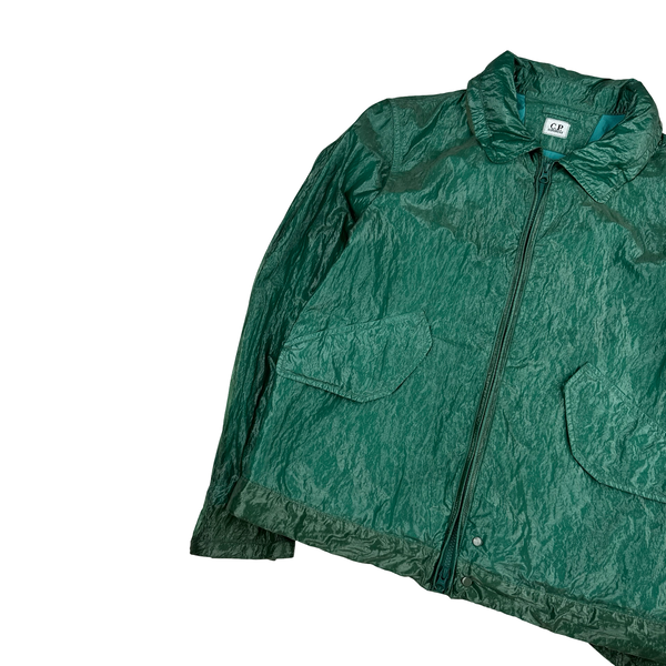 CP Company Turquoise Garment Dyed Nylon Kan D Shell Jacket - Medium