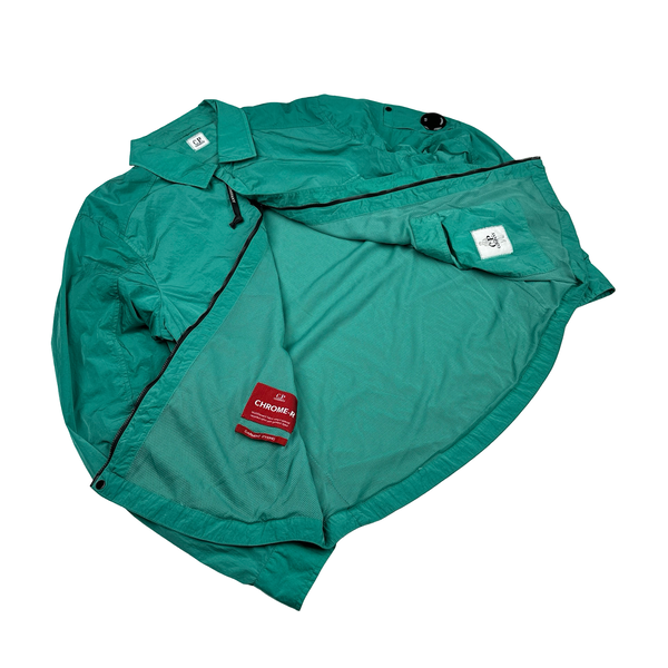 CP Company Green Lens Viewer Chrome R Zipped Overshirt - Large