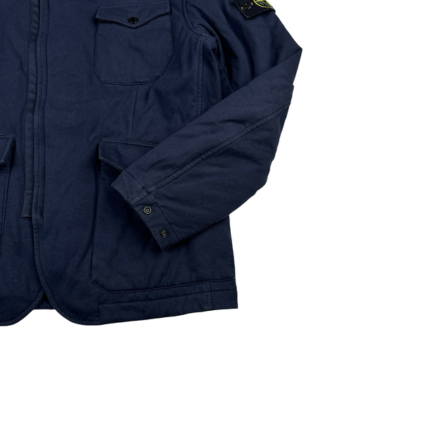 Stone Island 2016 Navy Quilted Multi Pocket Overshirt Jacket - Large