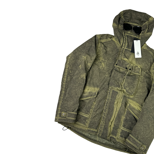 CP Company Green Nycra Goggle Hooded Jacket - XL