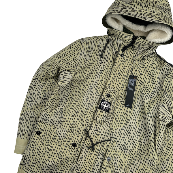 Stone Island 2021 Rain Camo Watro Reflective Parka Jacket - Medium