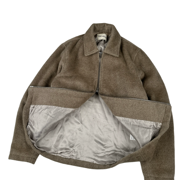 Our Legacy Caramel Mohair Wool Harrington Jacket - Medium
