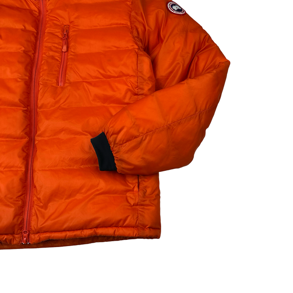 Canada Goose Lodge Down Filled Orange Lightweight Puffer Jacket - Medium