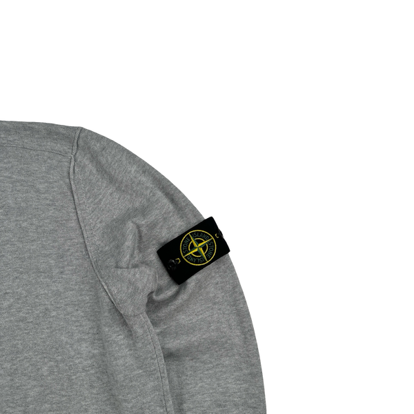 Stone Island 2022 Light Grey Knit Crewneck Jumper - Large