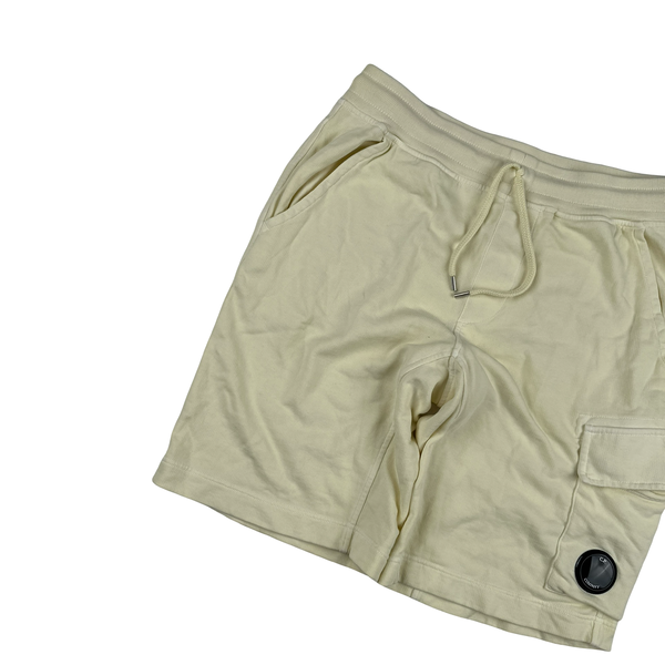 CP Company Yellow Cotton Lens Viewer Shorts - Small