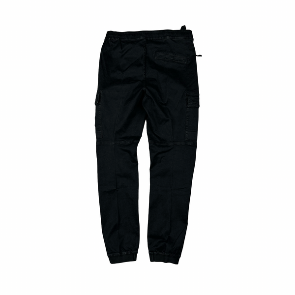 Stone Island 2022 Black RE T Cargo Trousers - Small