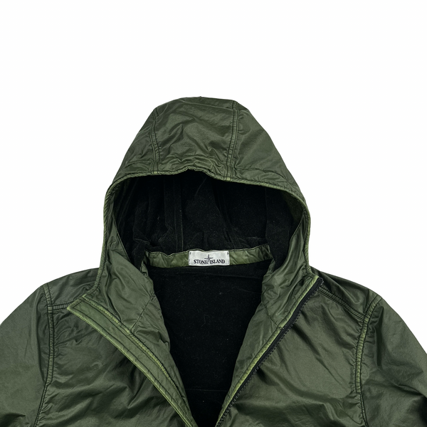 Stone Island 2020 Green Lamy Flock Velour Lining Jacket - Large