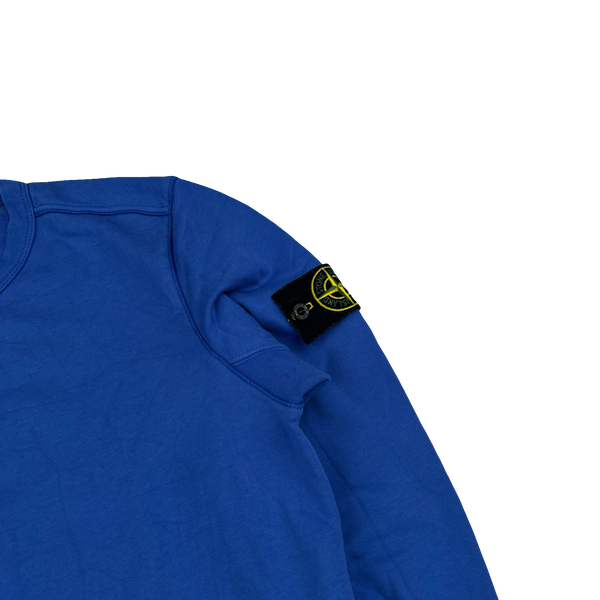 Stone Island 2019 Blue Crewneck Sweatshirt - Small