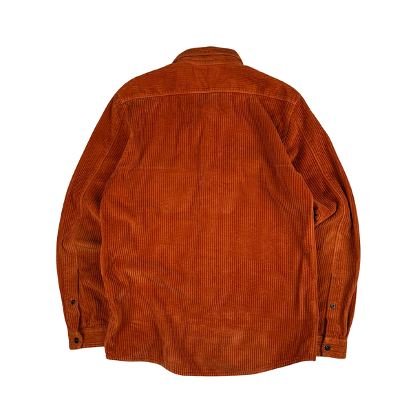 Stone Island 2019 Jumbo Cord Orange Overshirt - Large