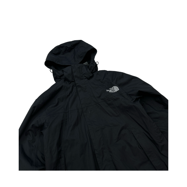 North Face 3 In 1 Black Hyvent Jacket - Medium