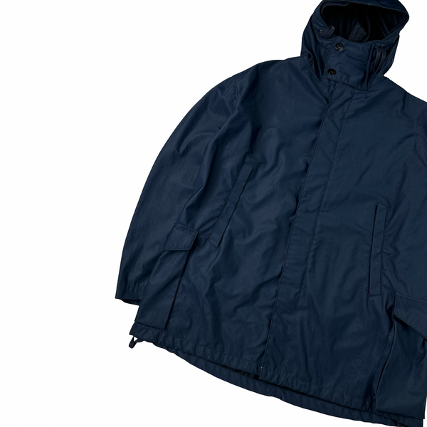 Stone Island 1998 Nylam Hooded Dutch Rope Winter Jacket - Large